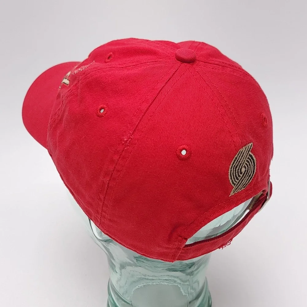 Portland Trail blazers Adidas Hat One Size Red Strapback‎ NBA Basketball